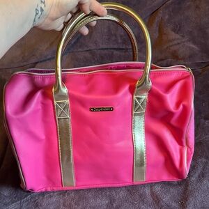 Juicy Couture Pink Tote with Gold Accents